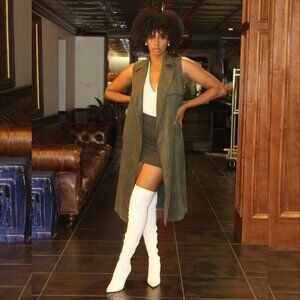 SMALL Olive Maxi Vest